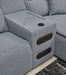 ModMax II Reclining Sectional with Chaise and Audio Console - U&U Home Budget Furniture (Carteret, NJ)