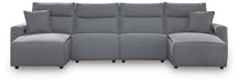 Modmax Power Reclining Sectional with Chaise - U&U Home Budget Furniture (Carteret, NJ)