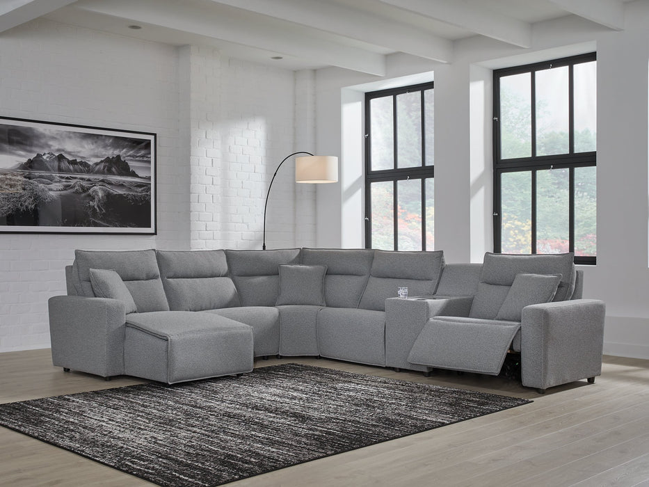 Modmax Power Reclining Sectional with Chaise - U&U Home Budget Furniture (Carteret, NJ)