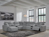 Modmax Power Reclining Sectional with Chaise - U&U Home Budget Furniture (Carteret, NJ)