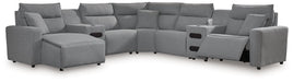Modmax Power Reclining Sectional with Chaise - U&U Home Budget Furniture (Carteret, NJ)