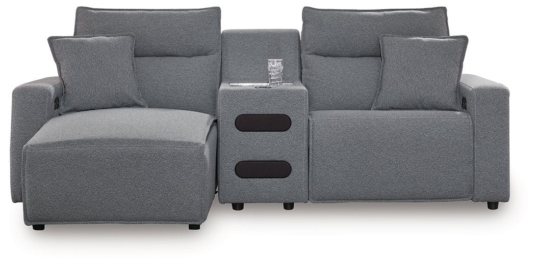 Modmax Power Reclining Sectional with Chaise - U&U Home Budget Furniture (Carteret, NJ)