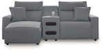 Modmax Power Reclining Sectional with Chaise - U&U Home Budget Furniture (Carteret, NJ)