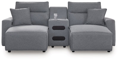 Modmax Power Reclining Sectional with Chaise - U&U Home Budget Furniture (Carteret, NJ)