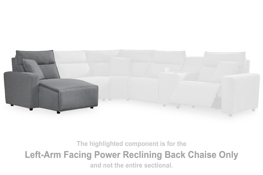 ModMax II Reclining Sectional with Chaise and Audio Console - U&U Home Budget Furniture (Carteret, NJ)