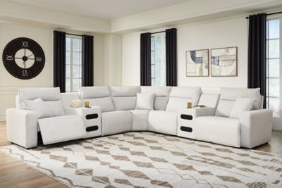 Modmax II Power Reclining Sectional with Audio Consoles - U&U Home Budget Furniture (Carteret, NJ)