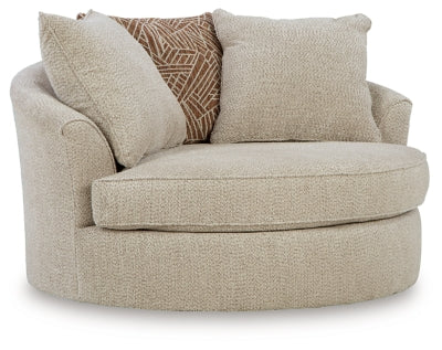 Steelwater Retreat Oversized Swivel Accent Chair - U&U Home Budget Furniture (Carteret, NJ)