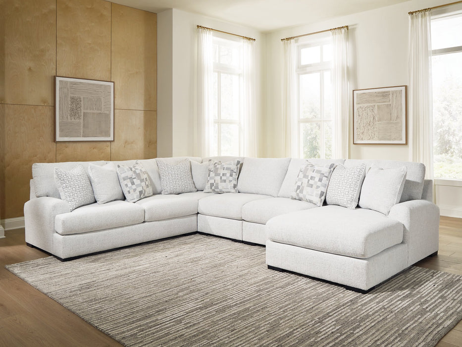 Misty-Lakes Sectional with Chaise - U&U Home Budget Furniture (Carteret, NJ)