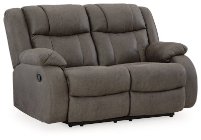 First Base Reclining Loveseat - U&U Home Budget Furniture (Carteret, NJ)
