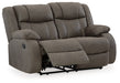 First Base Reclining Loveseat - U&U Home Budget Furniture (Carteret, NJ)