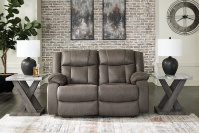 First Base Reclining Loveseat - U&U Home Budget Furniture (Carteret, NJ)