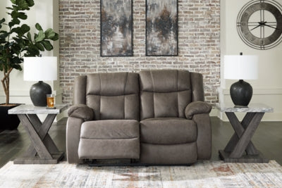 First Base Reclining Loveseat - U&U Home Budget Furniture (Carteret, NJ)