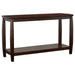 Dixon Rectangular Sofa Table with Lower Shelf Espresso - U&U Home Budget Furniture (Carteret, NJ)
