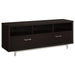 Casey 2-drawer Rectangular TV Console Cappuccino - U&U Home Budget Furniture (Carteret, NJ)