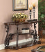 Laney Sofa Table Deep Merlot and Clear - U&U Home Budget Furniture (Carteret, NJ)