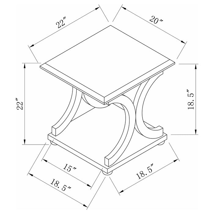Shelly Coffee Table Sets - U&U Home Budget Furniture (Carteret, NJ)