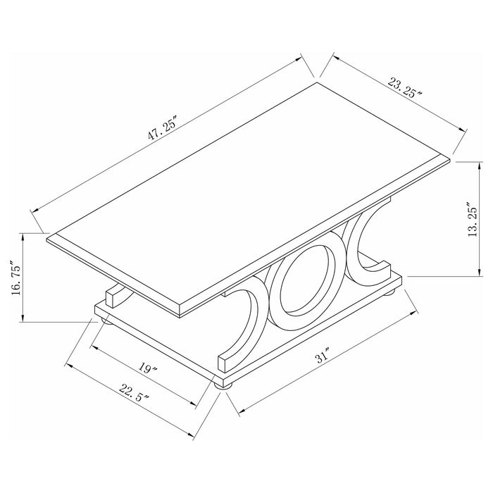 Shelly Coffee Table Sets - U&U Home Budget Furniture (Carteret, NJ)