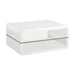 Elana Rectangle 2-shelf Coffee Table Glossy White - U&U Home Budget Furniture (Carteret, NJ)