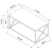 Birdie Coffee Table Sets - U&U Home Budget Furniture (Carteret, NJ)