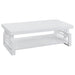 Schmitt Rectangular Coffee Table High Glossy White - U&U Home Budget Furniture (Carteret, NJ)