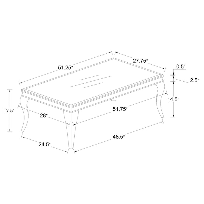 Carone Coffee Table Sets - U&U Home Budget Furniture (Carteret, NJ)