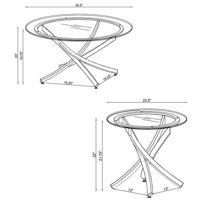 Brooke Table Sets - U&U Home Budget Furniture (Carteret, NJ)