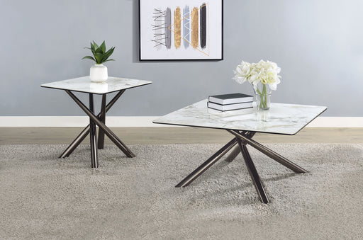Carvell Coffee Table Sets - U&U Home Budget Furniture (Carteret, NJ)