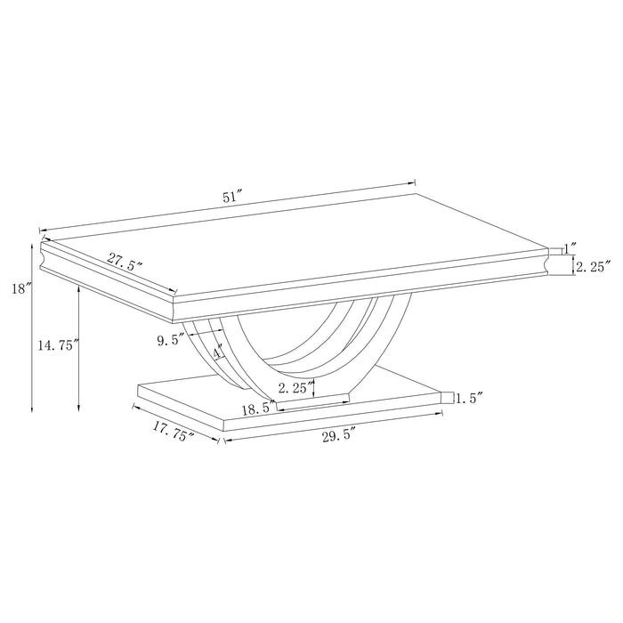 Kerwin Coffee Table Sets - U&U Home Budget Furniture (Carteret, NJ)