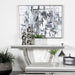 Kerwin U-base Rectangle Sofa Table White and Chrome - U&U Home Budget Furniture (Carteret, NJ)