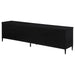 Amherst 4-door 78-inch Metal TV Stand Media Console Black - U&U Home Budget Furniture (Carteret, NJ)