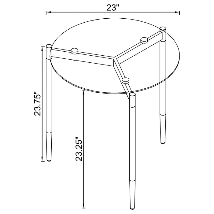 Rosalie End & Side Table - U&U Home Budget Furniture (Carteret, NJ)