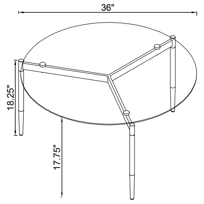 Rosalie Coffee Table - U&U Home Budget Furniture (Carteret, NJ)