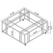 Adri Coffee Tables - U&U Home Budget Furniture (Carteret, NJ)