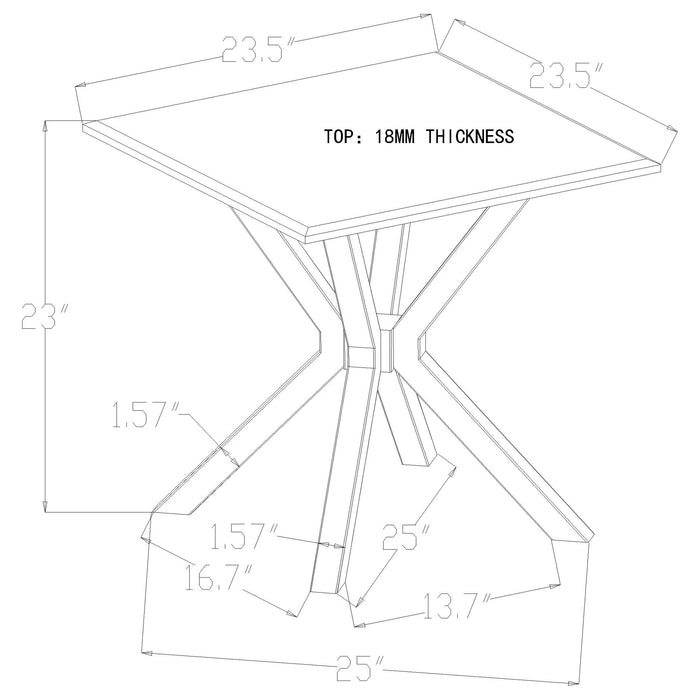 Visalia End & Side Table - U&U Home Budget Furniture (Carteret, NJ)