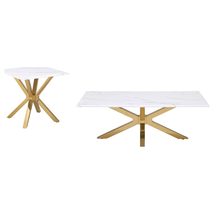 Visalia Coffee Table Sets - U&U Home Budget Furniture (Carteret, NJ)