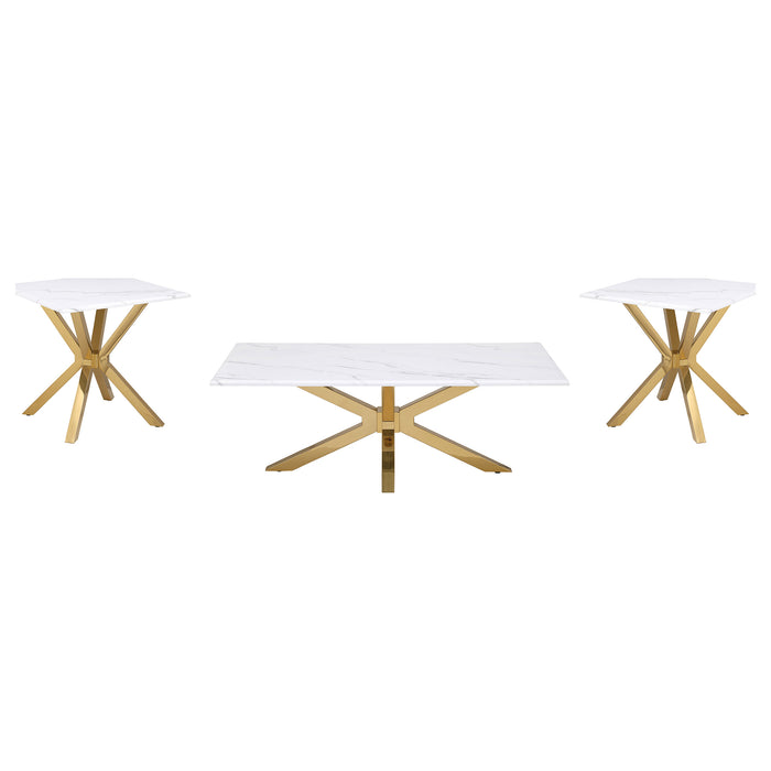 Visalia Coffee Table Sets - U&U Home Budget Furniture (Carteret, NJ)