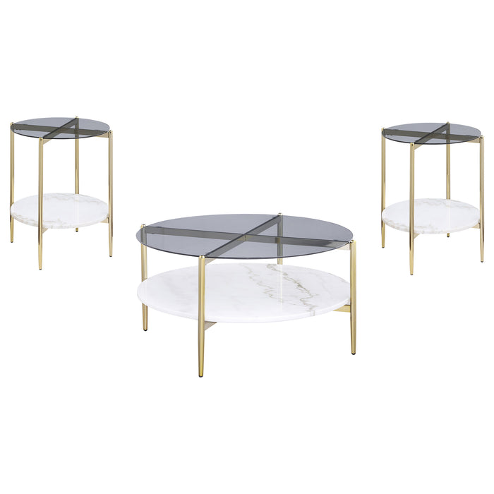 Jonelle Coffee Table Sets - U&U Home Budget Furniture (Carteret, NJ)
