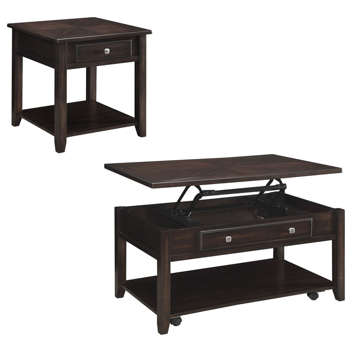 Bradford Coffee Table Sets - U&U Home Budget Furniture (Carteret, NJ)