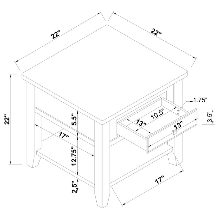 Bradford Coffee Table Sets - U&U Home Budget Furniture (Carteret, NJ)