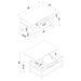 Bradford Coffee Table Sets - U&U Home Budget Furniture (Carteret, NJ)