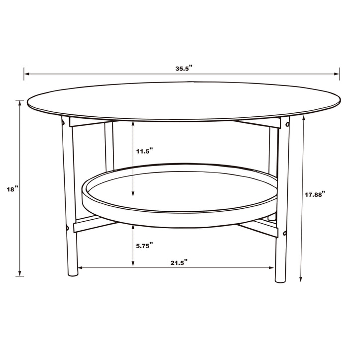 Delfin Coffee Table - U&U Home Budget Furniture (Carteret, NJ)