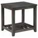 Cliffview 1-shelf Rectangular End Table Grey - U&U Home Budget Furniture (Carteret, NJ)