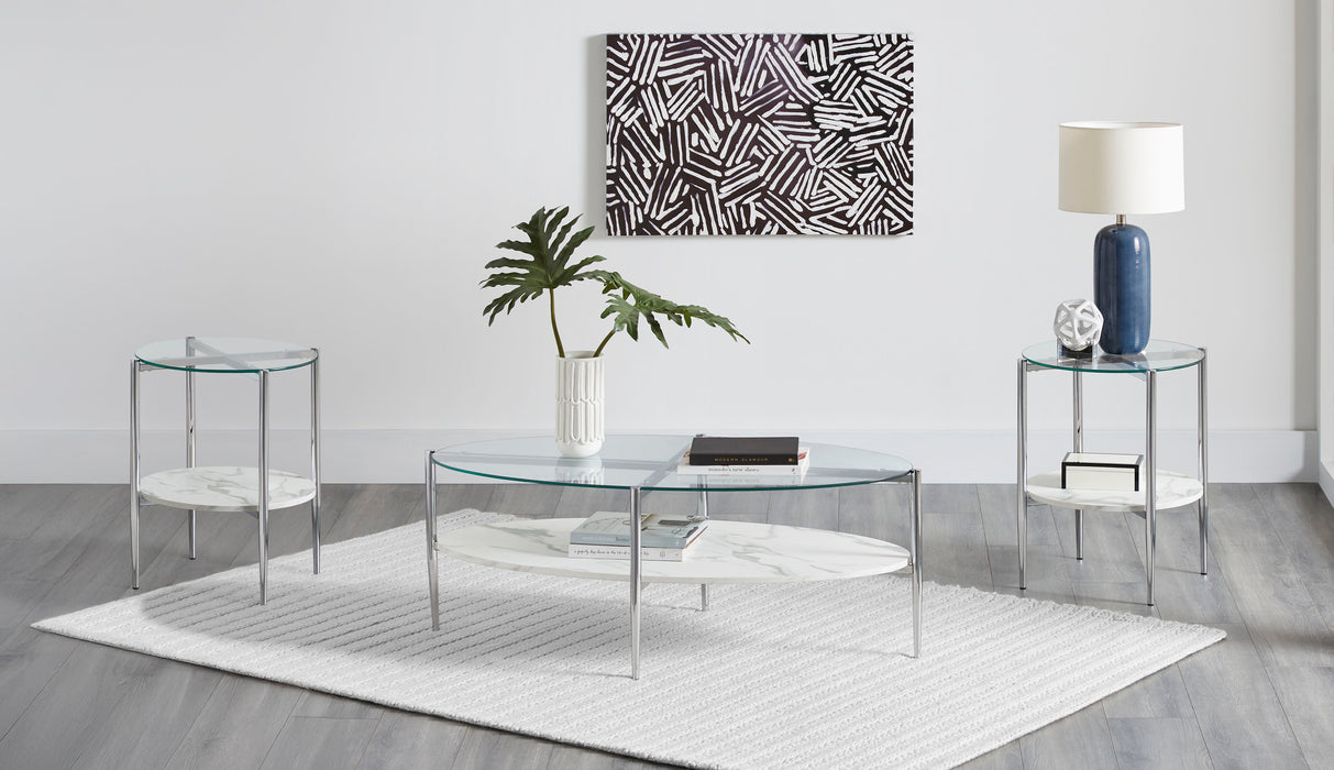 Cadee Coffee Table Sets - U&U Home Budget Furniture (Carteret, NJ)
