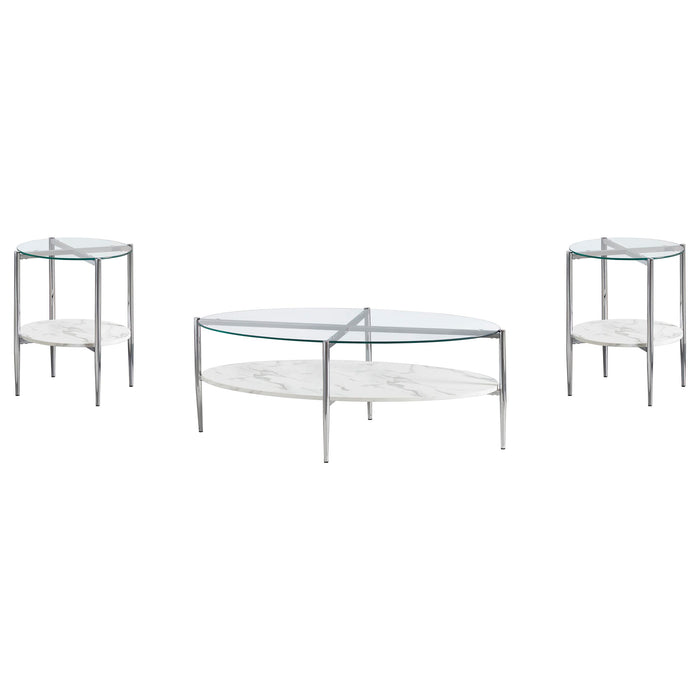 Cadee Coffee Table Sets - U&U Home Budget Furniture (Carteret, NJ)