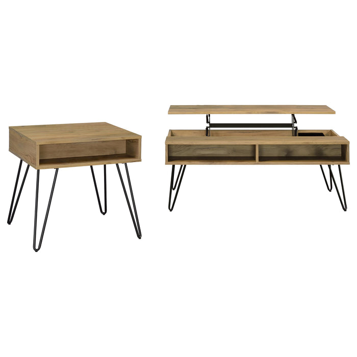 Fanning Coffee Table Sets - U&U Home Budget Furniture (Carteret, NJ)