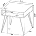 Fanning Coffee Table Sets - U&U Home Budget Furniture (Carteret, NJ)