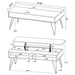 Fanning Coffee Table Sets - U&U Home Budget Furniture (Carteret, NJ)