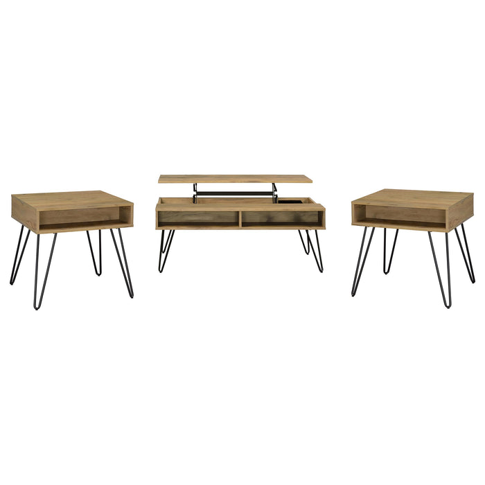 Fanning Coffee Table Sets - U&U Home Budget Furniture (Carteret, NJ)