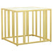 Adri Metal Frame End Table Matte Brass - U&U Home Budget Furniture (Carteret, NJ)