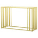 Adri Metal Frame Sofa Table Matte Brass - U&U Home Budget Furniture (Carteret, NJ)